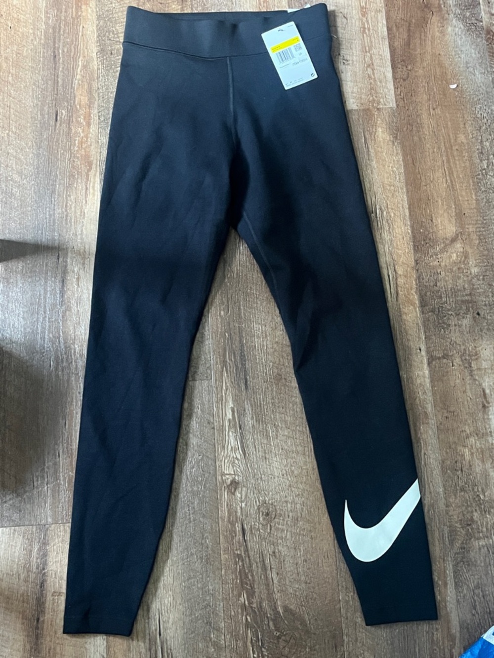 Nike Black Leggings with White Swoosh